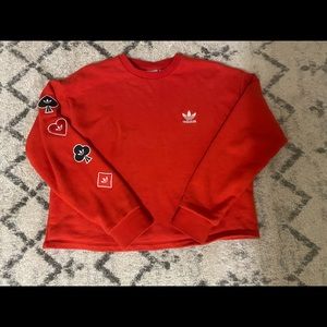 Cropped adidas sweatshirt